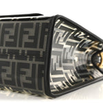 TPU FF Vitello Century Plexiglass Small Runaway Shopper Tote Black