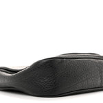 Pebbled Calfskin Small Soho Flap Crossbody Black