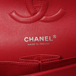Caviar Quilted Medium Double Flap Dark Pink
