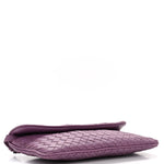 Nappa Intrecciato Flap Crossbody Purple