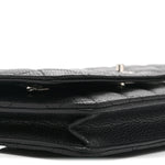 Caviar Quilted CC Turnlock Wallet On Chain WOC Black