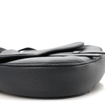 Calfskin Atelier Signature Print Mens Saddle Bag Grey