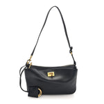 Natural Smooth Calfskin Rodeo Sling Pochette Black