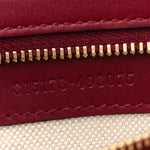 GG Supreme Monogram Horsebit 1955 Soft Small Shoulder Bag Beige Ebony Rosso Ancora