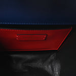 Grainy Calfskin Small VSling Shoulder Bag Blue