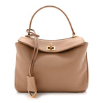 Natural Smooth Calfskin Mini Rodeo Top Handle Handbag Latte