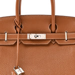 Taurillon Clemence Birkin 30 Gold