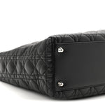 Lambskin Cannage Large Lady Dior Black