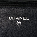 Shiny Aged Calfskin Quilted Mini Nano Kelly Shopper Black