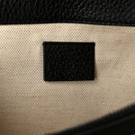 Pebbled Calfskin Small Dionysus Shoulder Bag Black