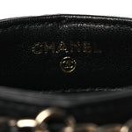 Lambskin Tech Me Out Clutch With Chain Black