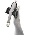 Eco Grainy Alter Mat Ryder Shoulder Bag Black
