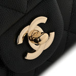 Caviar Quilted Mini Rectangular Flap Black