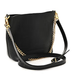 Calfskin Lock and Walk Bucket Black