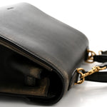 Calfskin Small Money Top Handle Handbag Brown