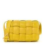 Nappa Maxi Intreccio Padded Cassette Crossbody Bag Buttercup