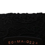 Embroidered 3D Macrame D-Lace Sun Medium Book Tote Black