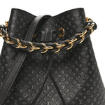 Calfskin Nanogram Embossed Neonoe BB Black