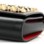 Calfskin Spikes Empire Paloma Clutch Black