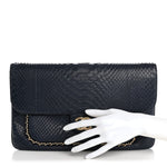 Snakeskin CC Unchained Clutch Navy