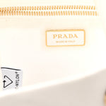 Re-Nylon Triangle Mariner Small Bucket Bag White Baltico