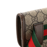 GG Supreme Monogram Neo Vintage Web Belt Bag Brown