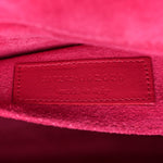 Calfskin Classic Y Ligne Clutch Fuchsia