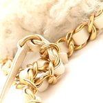 Fantasy Fur CC Mini Flap Bag White