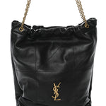 Lambskin Matelasse Monogram Medium Jamie 4.3 Pochon Black
