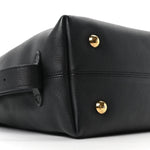 Grained Calfskin Low Key Hobo PM Black