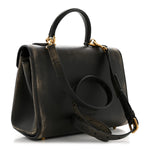 Calfskin Small Money Top Handle Handbag Brown