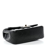 Lambskin Quilted Mini Rectangular Flap Black