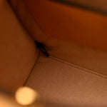 Textured Dollar Calfskin Web Small Diana Tote Bag Yellow Dusty Azure