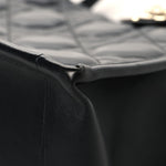 Calfskin Macro Cannage Medium Book Tote Black