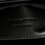 Calfskin Y Quilted Monogram Small Loulou Chain Satchel Black