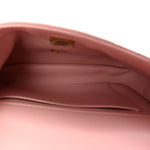 Lambskin Quilted Mini Heart Charms Flap Light Pink