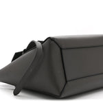 Baby Grained Calfskin Micro Belt Bag Grey