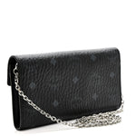 Visetos Large Patricia Wallet On Chain Black