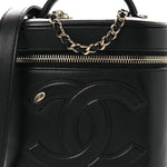 Lambskin Timeless Vanity Cosmetic Case Black