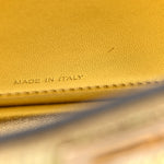 Crystal Vitello Laminato FF Petite Peekaboo I SEE U Satchel Crystal Platinum Light Gold