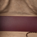 Calfskin Archetype Small Shopping Tote Dark Burgundy