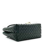 Nappa Intrecciato Small Andiamo Shoulder Bag Emerald Green