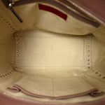 Vitello Small Rockstud Double Handle Tote Antique Rose