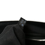Soft GG Supreme Monogram Appia Calfskin Web East West Messenger Bag Black Grey