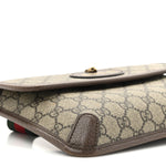 GG Supreme Monogram Neo Vintage Web Belt Bag Brown