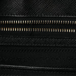 Saffiano Large Galleria Double Zip Tote Black