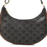 Triomphe Canvas Calfskin Ava Shoulder Bag Tan