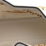 Braided Raffia Calfskin Mini Chanel 25 Handbag White Black