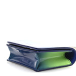 Smooth Airbrushed Calfskin Micro Pouch Lime Lapis