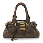 Calfskin Medium Paddington Satchel Chocolate